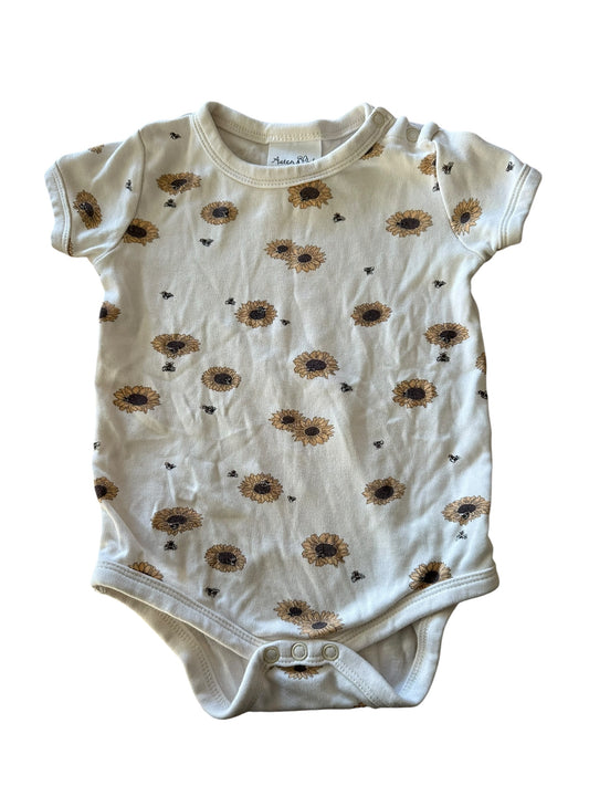 Aster and Oak Sunflower Onesie - Size 6-12 Months