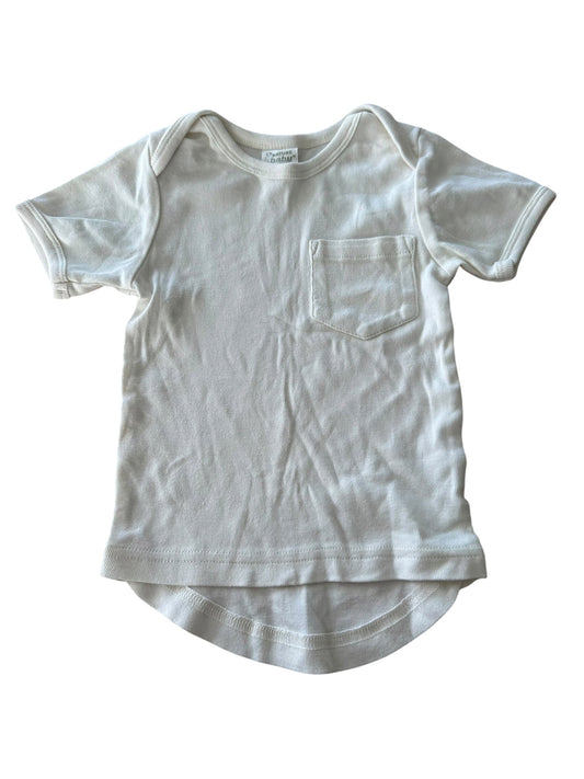 Nature Baby White Tee - Size 6-12 Months