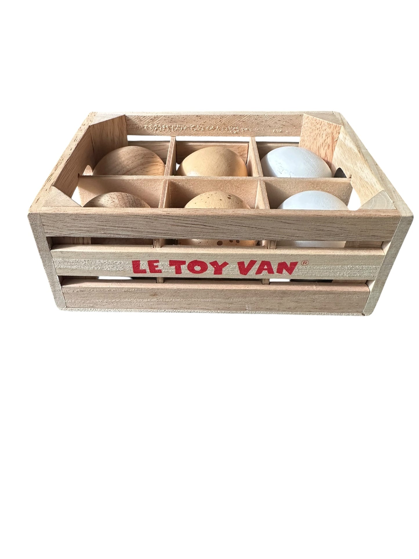 Le Toy Van Wooden Egg Crate and Eggs