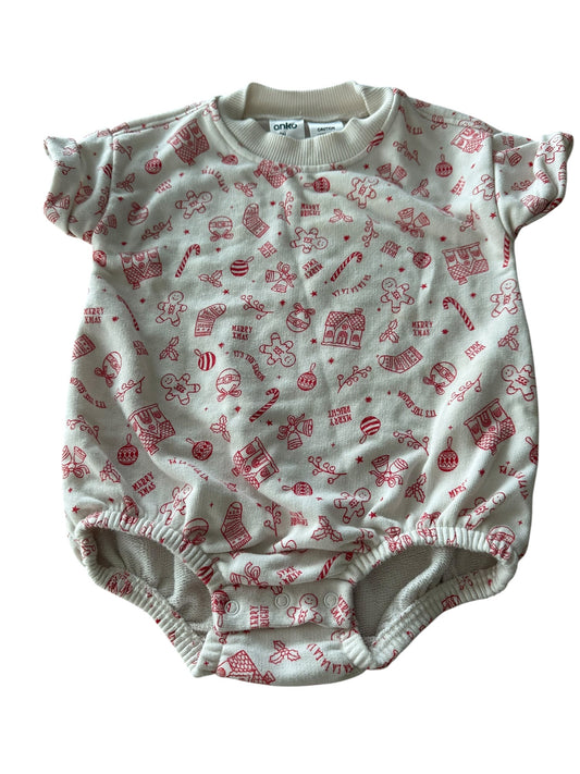 Anko Christmas Romper - Size 6-12 Months SECONDS