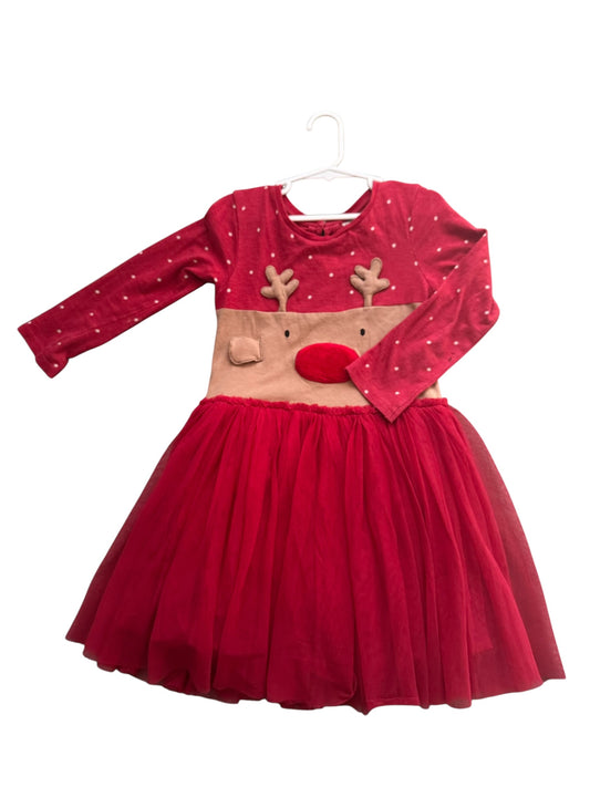Next Long Sleeve Christmas Dress - Size 4-5