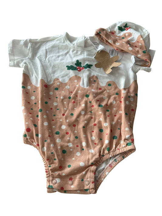 Teeny Weeny Pudding Onesie and Hat - Size 1 NEW