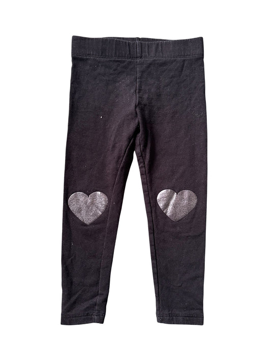 H&M Heart Leggings - Size 2