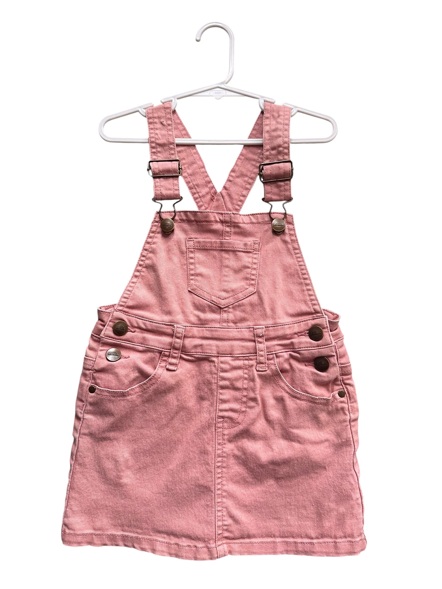 Jamie Kay Pink Denim Pinafore - Size 1
