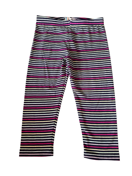 Mac and Ellie Striped 3/4 Leggings - Size 7 NEW
