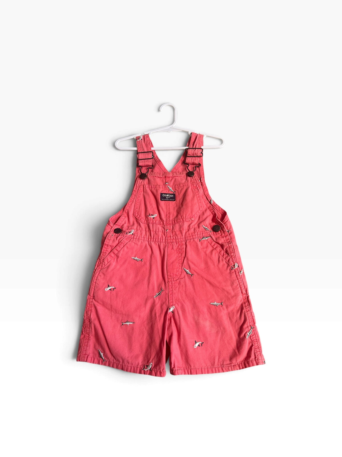 Oshkosh Shark Shortalls - Size 3