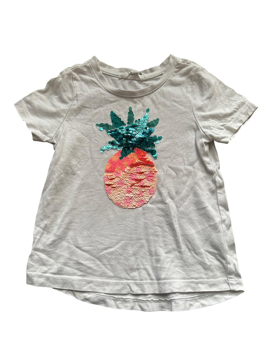 Mac and Ellie Sequin Pineapple Tee - Size 4