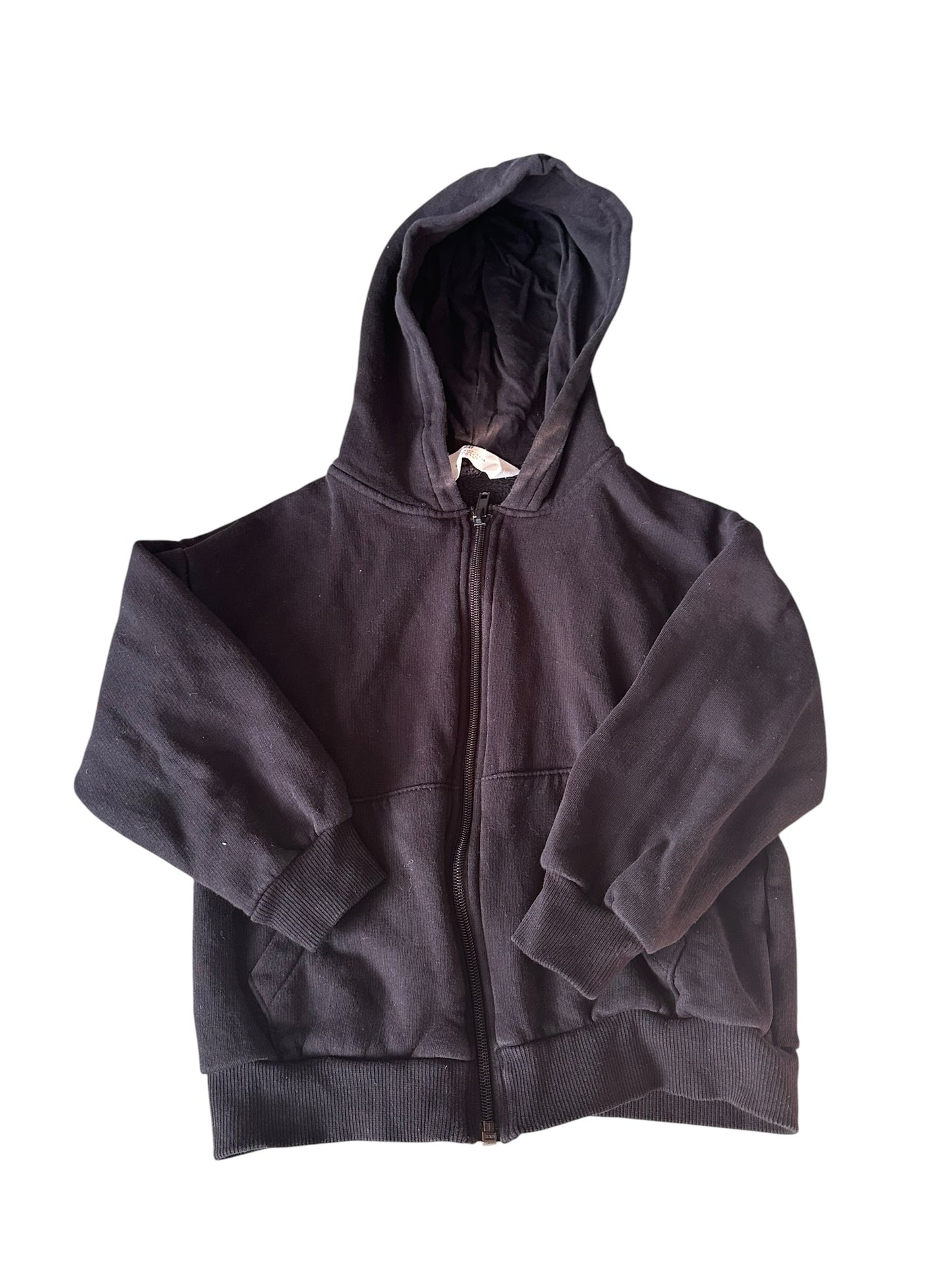 H&M Black Zip Hoodie - Size 4