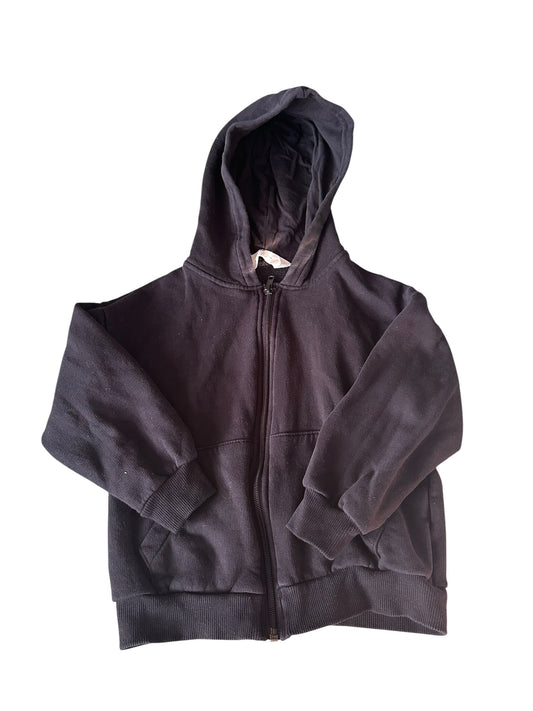 H&M Black Zip Hoodie - Size 4