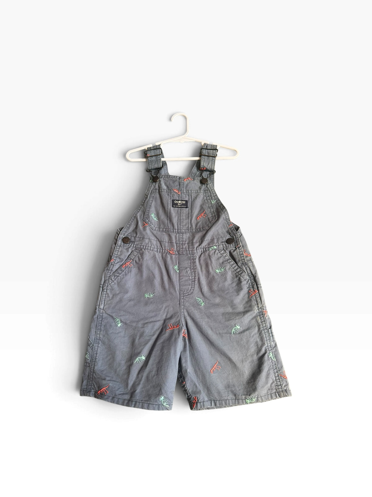 Oshkosh Dinosaur Shortalls - Size 4