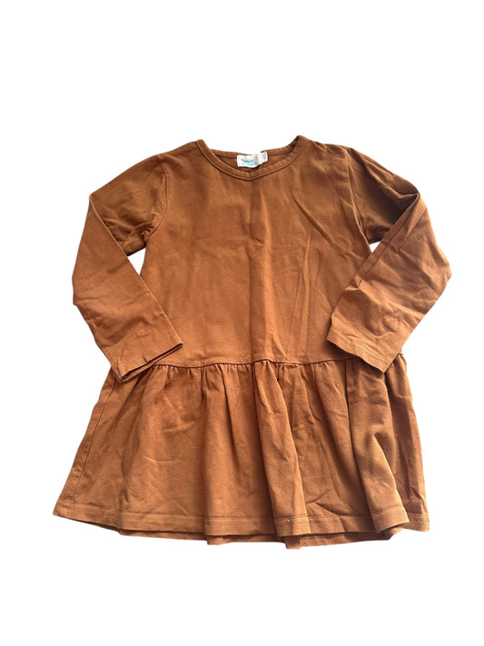Hello Poppet Mustard Long Top - Size 4T