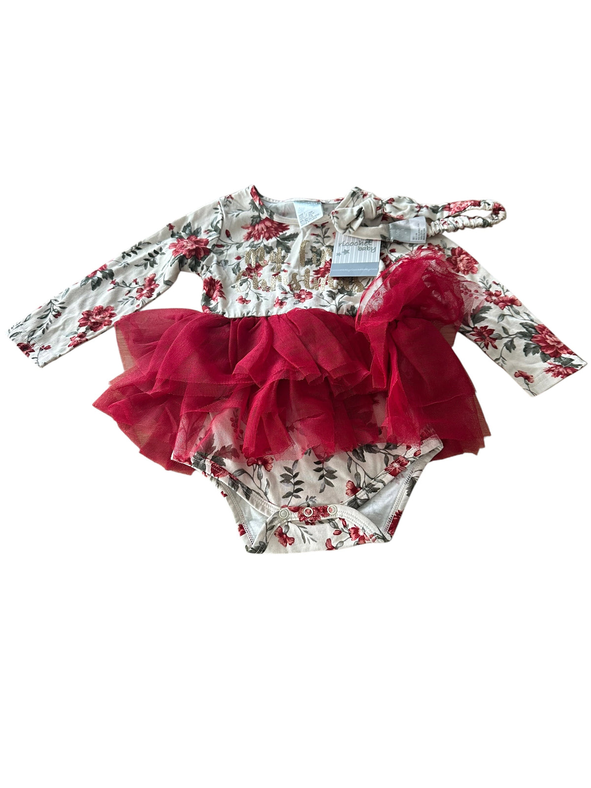 My First Christmas Tutu Onesie - Size 1 NEW