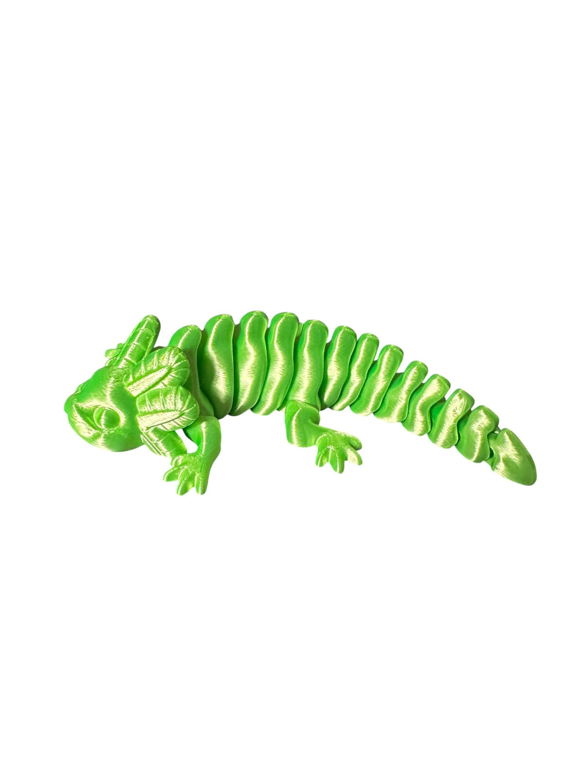 3D Printed Green Axolotl