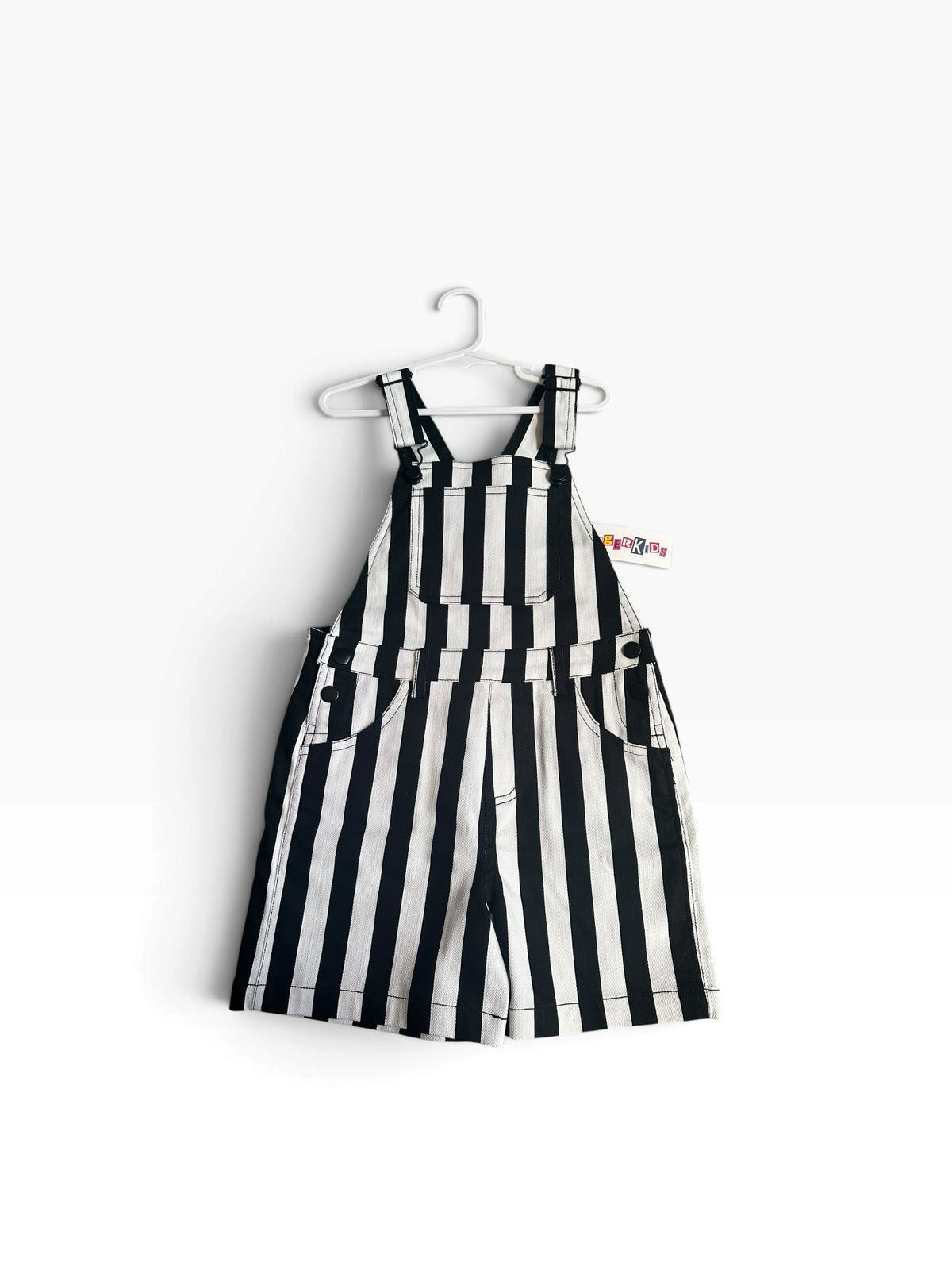 Dangerkids Striped Shortalls - Size 5 NEW