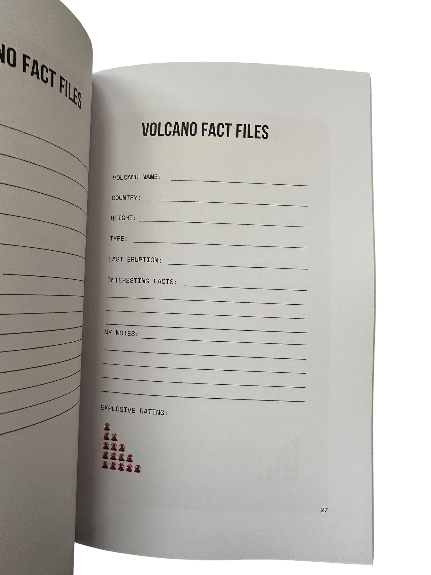 Junior Volcanologist Field Journal (Eco Kids Collective)