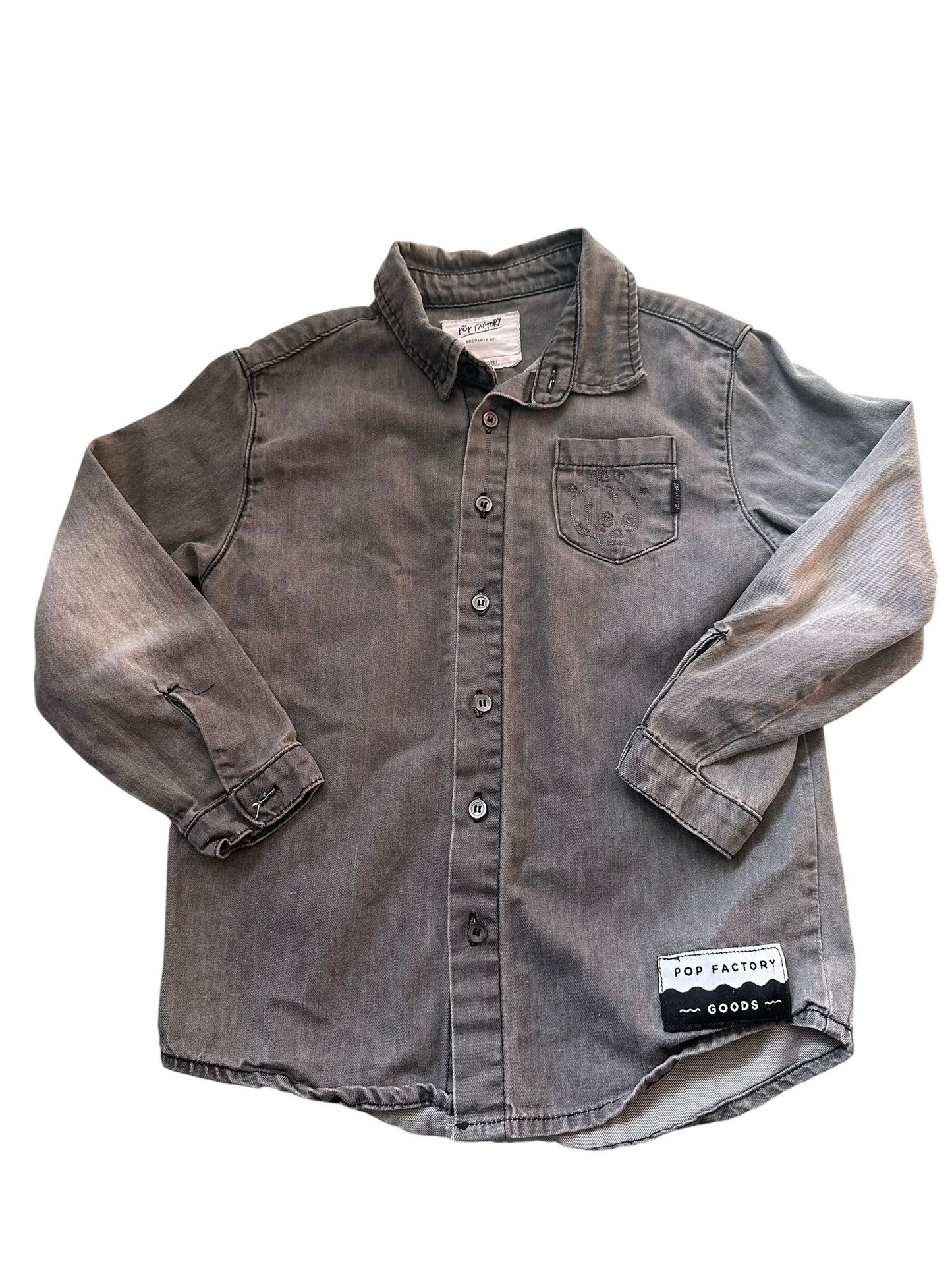 Pop Factory Long Denim Top/Jacket - Size 6