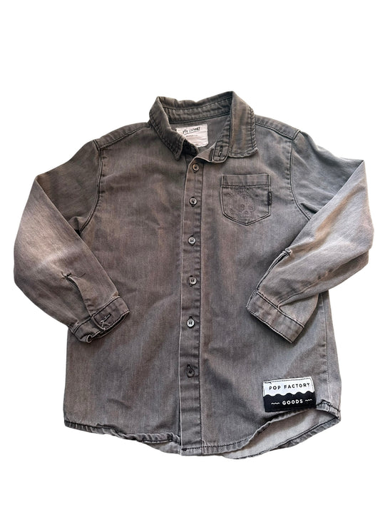 Pop Factory Long Denim Top/Jacket - Size 6