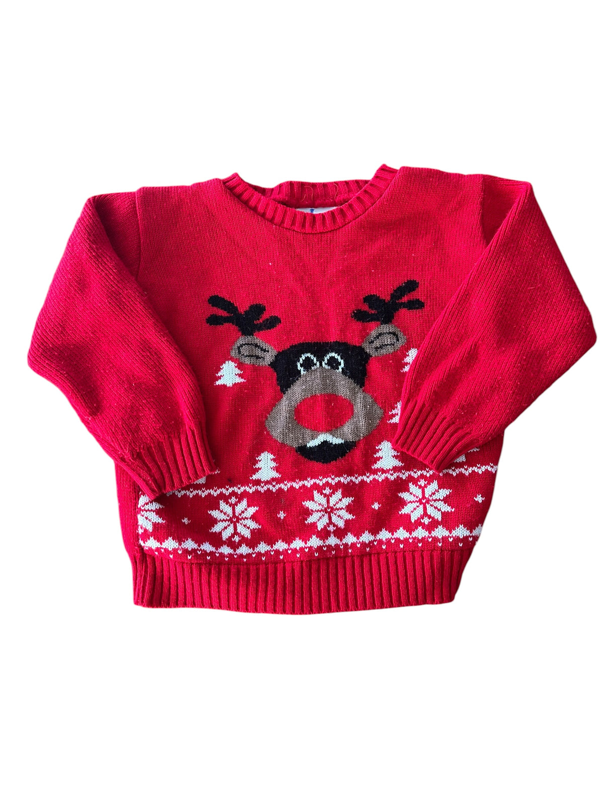 Christmas Reindeer Jumper - Size 5-6