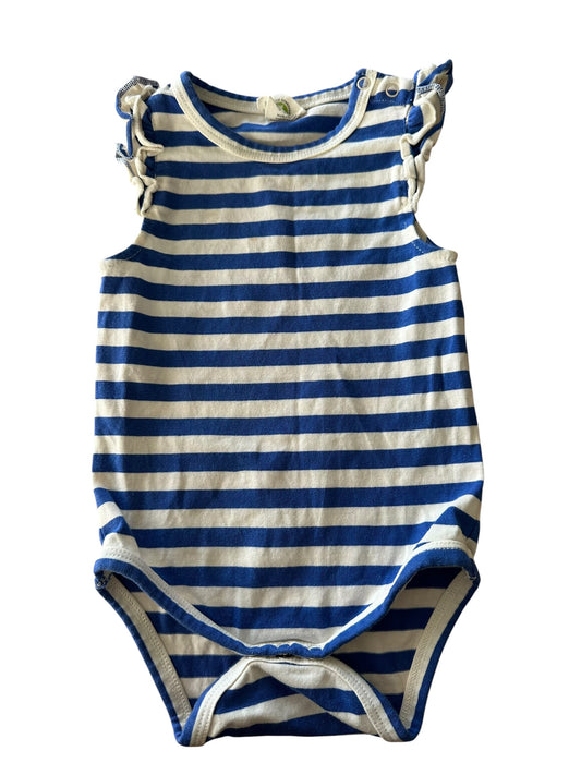 Nature Baby Striped Onesie - Size 3-6 Months
