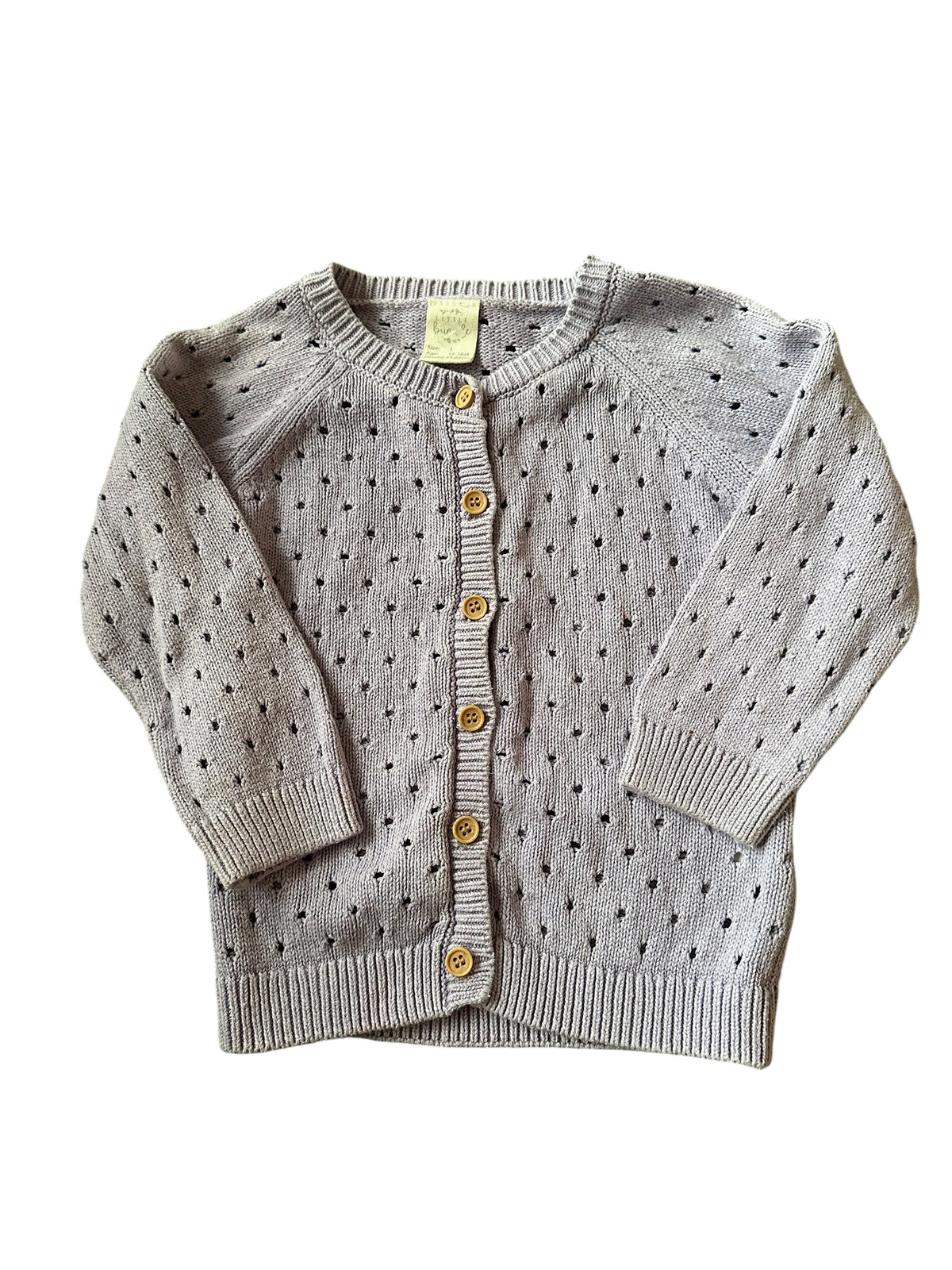 Little Bundle Purple Cardigan - Size 1