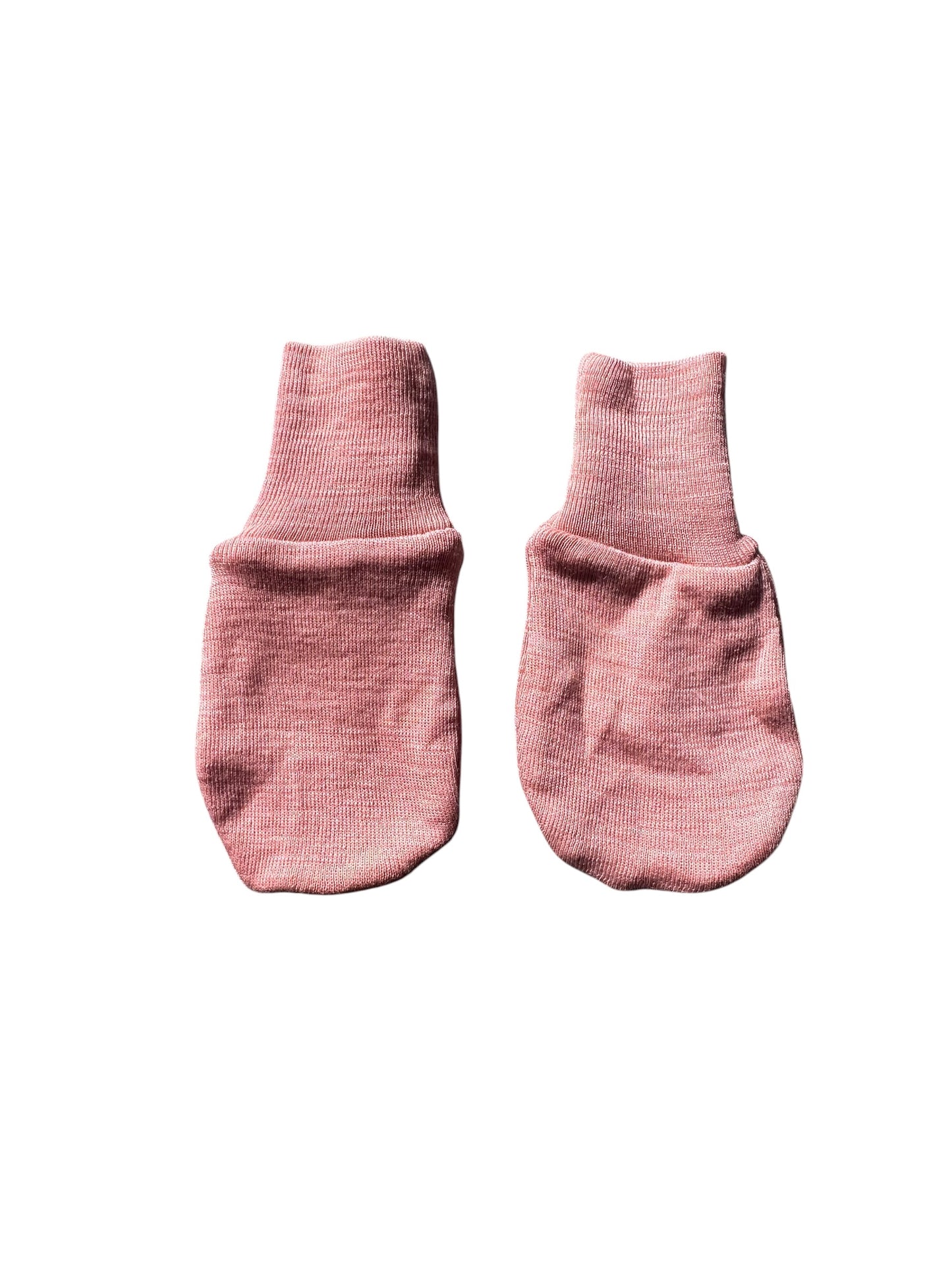 Pink Merino Milly and Milo Mittens - Size 6-12 Months