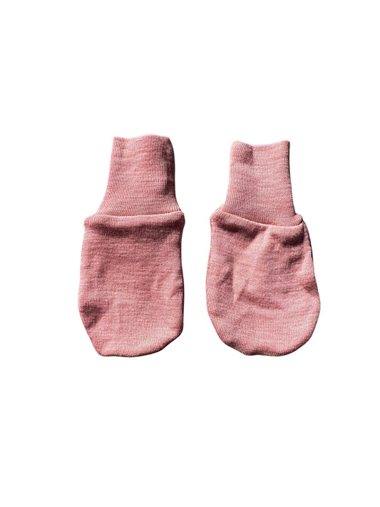 Pink Merino Milly and Milo Mittens - Size 6-12 Months
