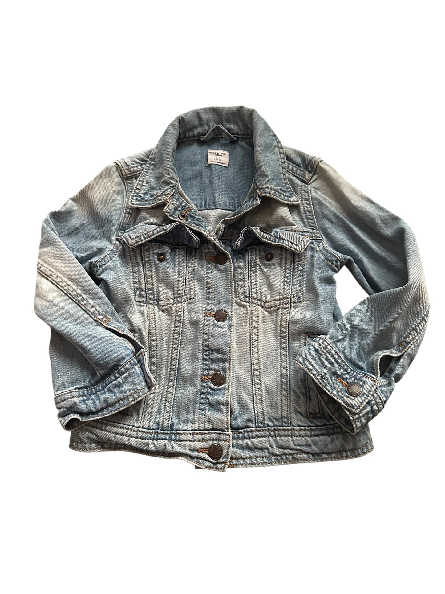 Polarn O Pyret Sweden Denim Jacket - Size 4-5 Years