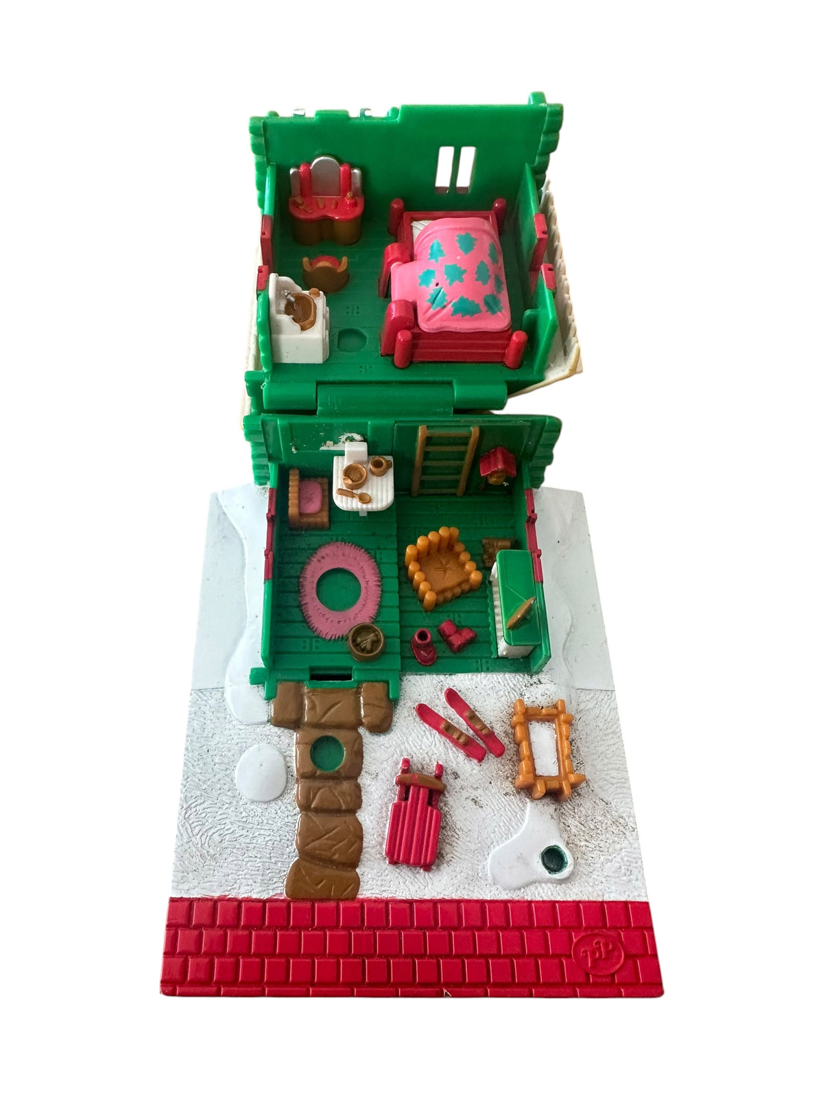 Vintage Polly Pocket Christmas Ski Lodge