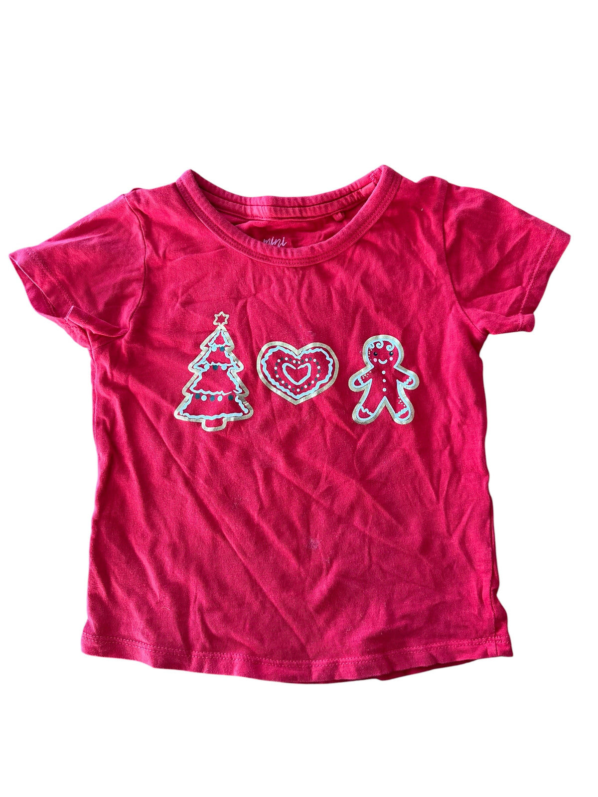 Mini Mango Christmas Tee - Size 2-3
