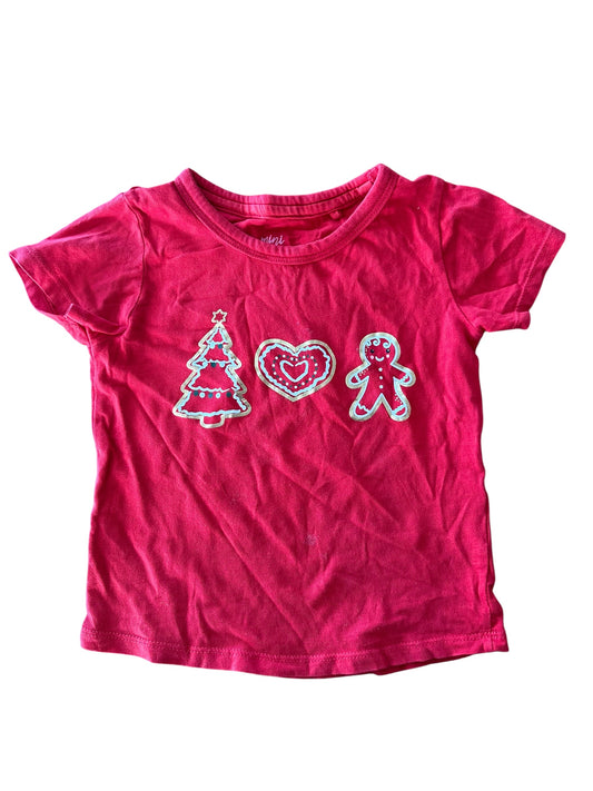 Mini Mango Christmas Tee - Size 2-3