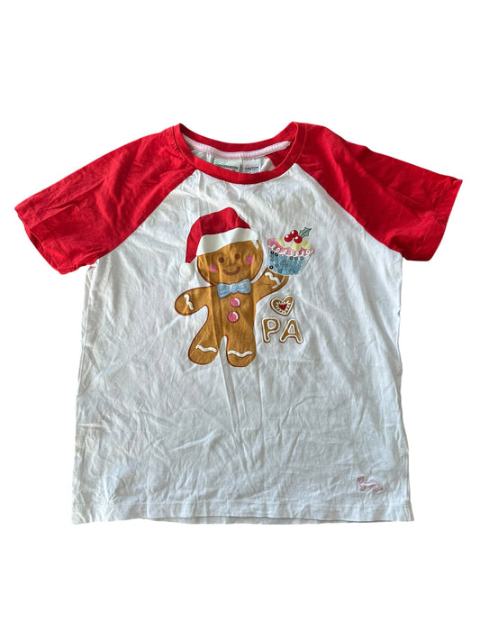 Peter Alexander Gingerbread PJ Top - Size 10
